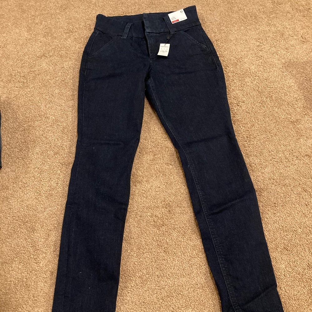 EXPRESS Denim Perfect High Rise Legging stretch.